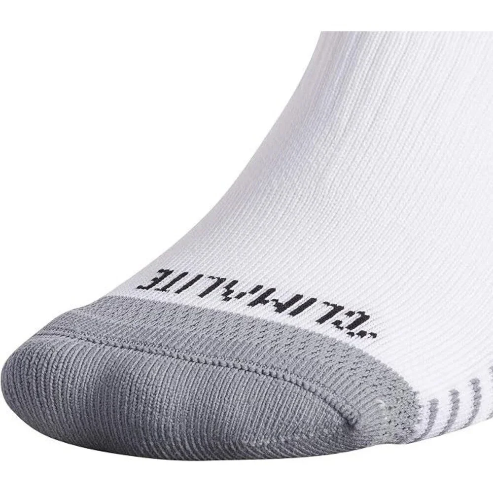 2 Pairs Adidas Unisex Copa Zone Soccer Socks L Men 9-13/Women 10-12 White/White